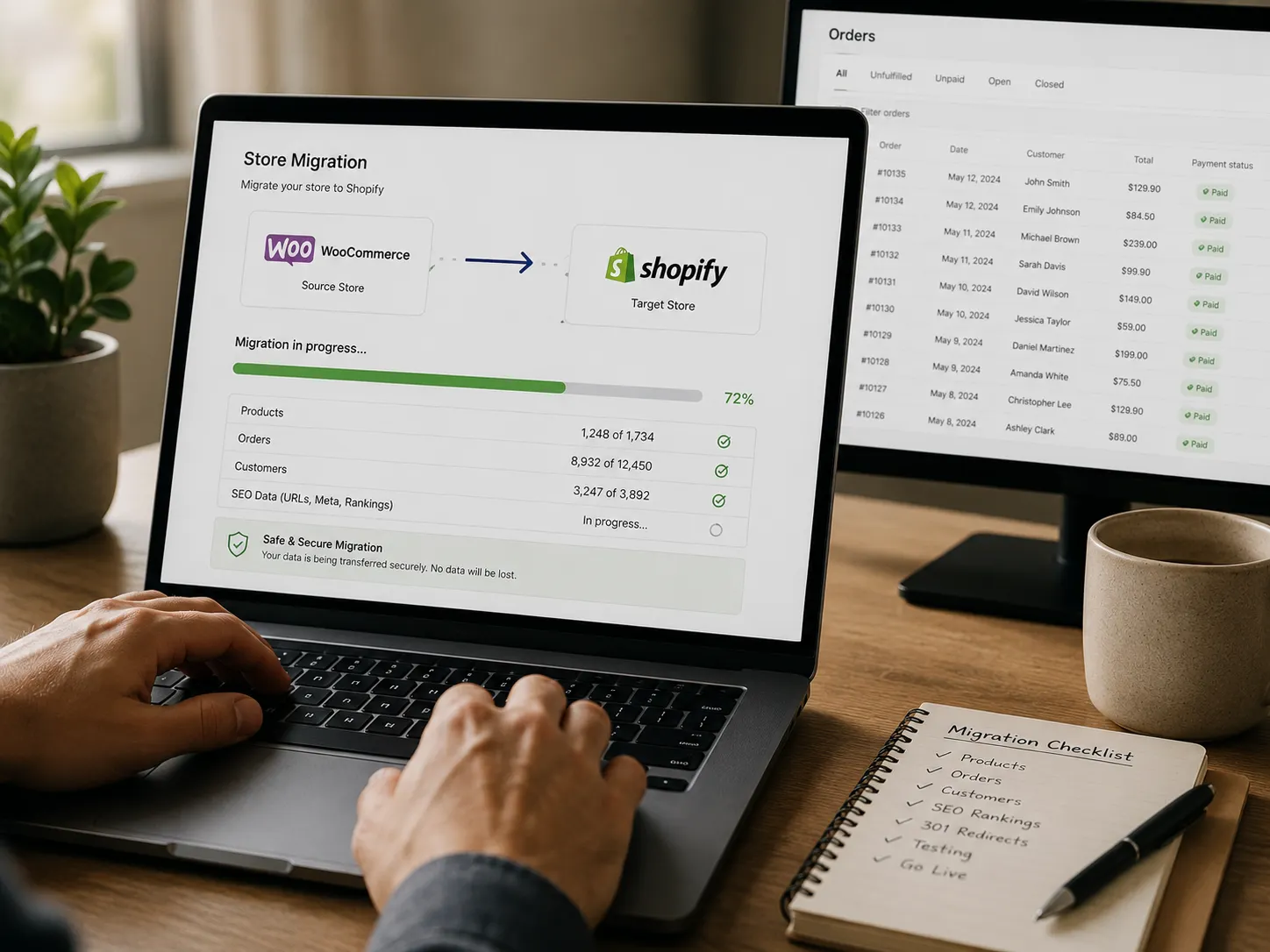 Shopify store migration
