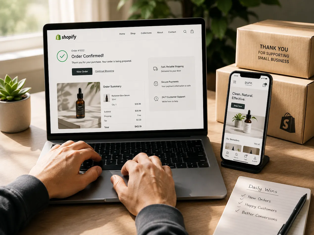 Shopify store design and development